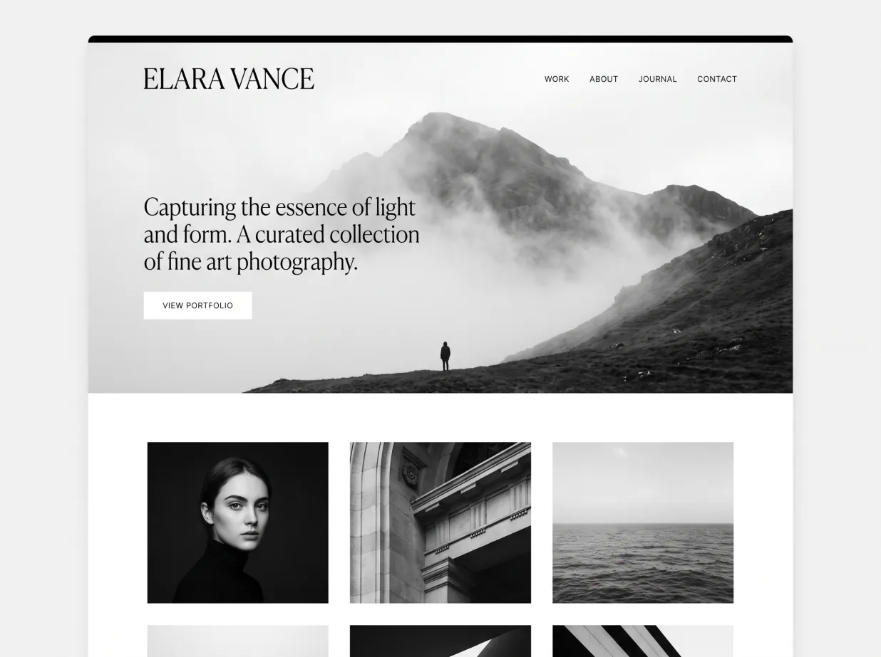 Restaurant website built by Square Space Webs Builder