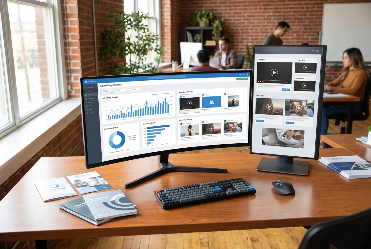 Advertising campaign performance dashboard