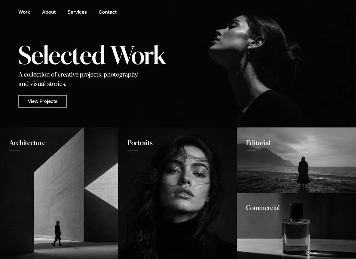 Portfolio template preview
