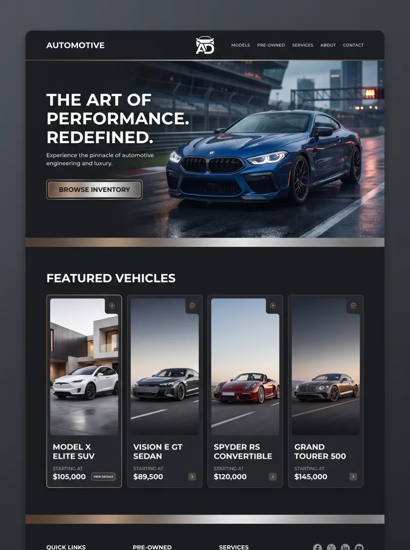 Automotive Website website preview