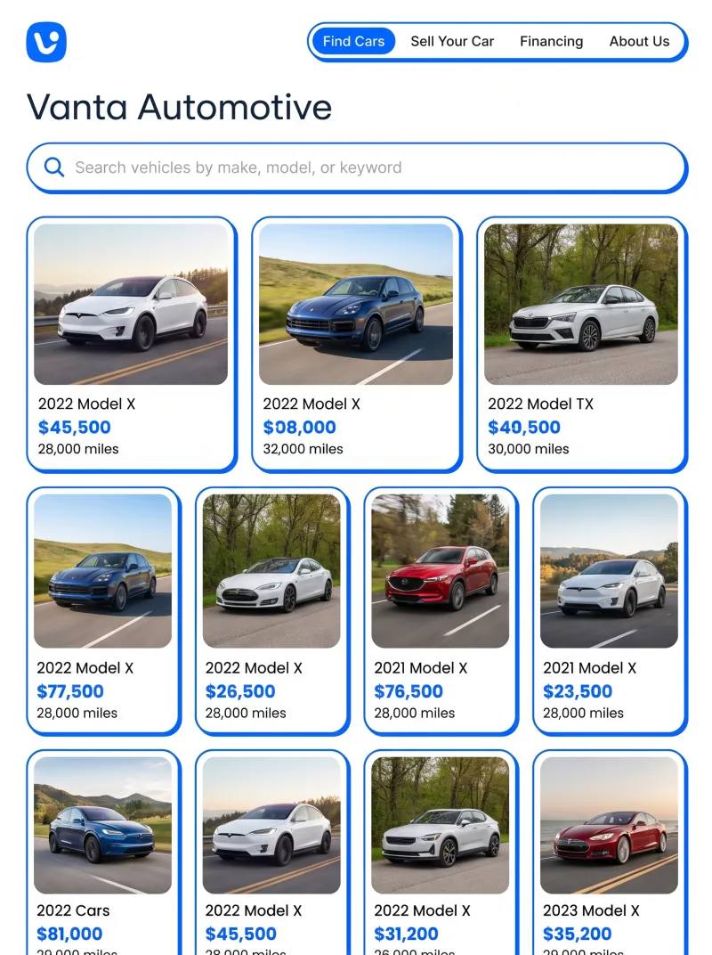 Automotive Website website preview