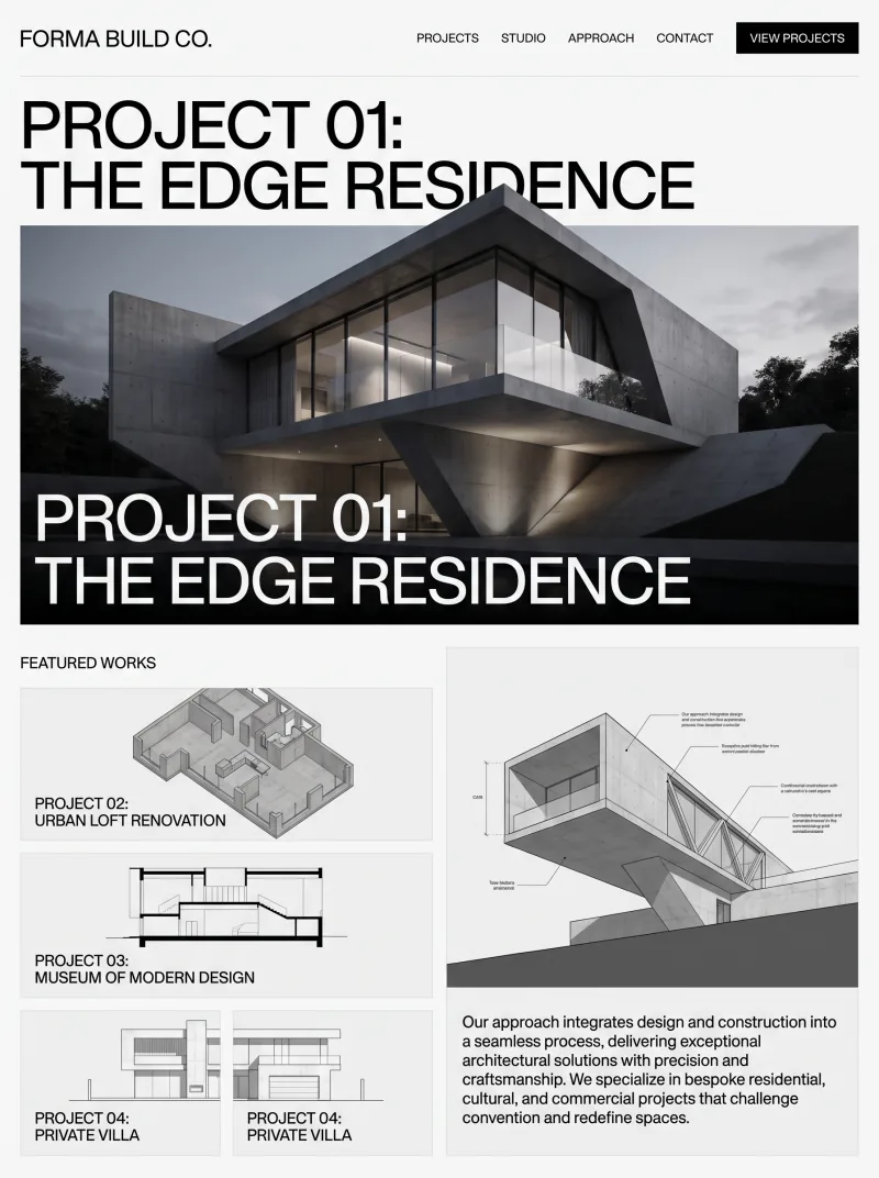Construction Website website preview