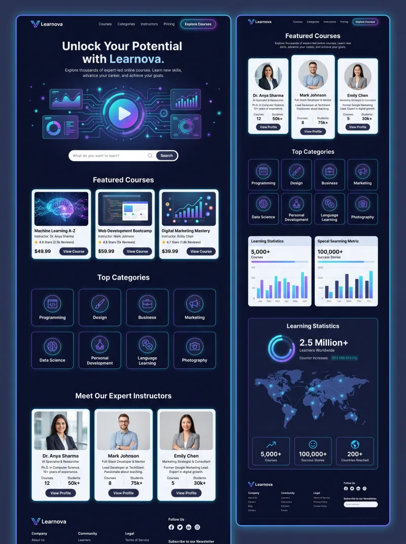 Education Website website preview