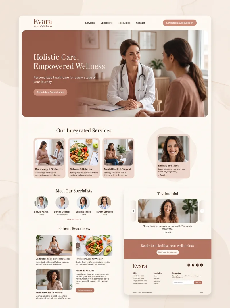 Healthcare Website website preview