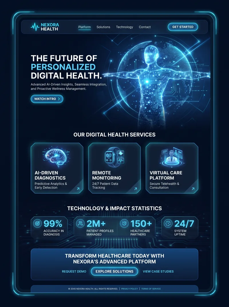 Healthcare Website website preview