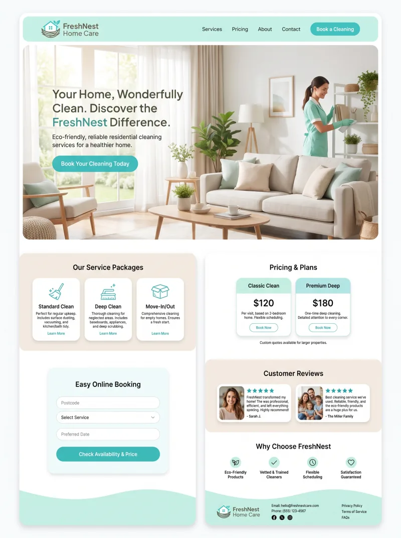 Home Services Website website preview