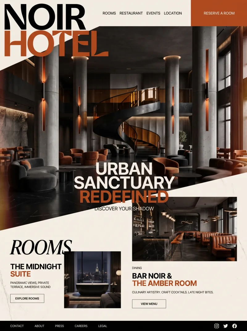 Hospitality Website website preview