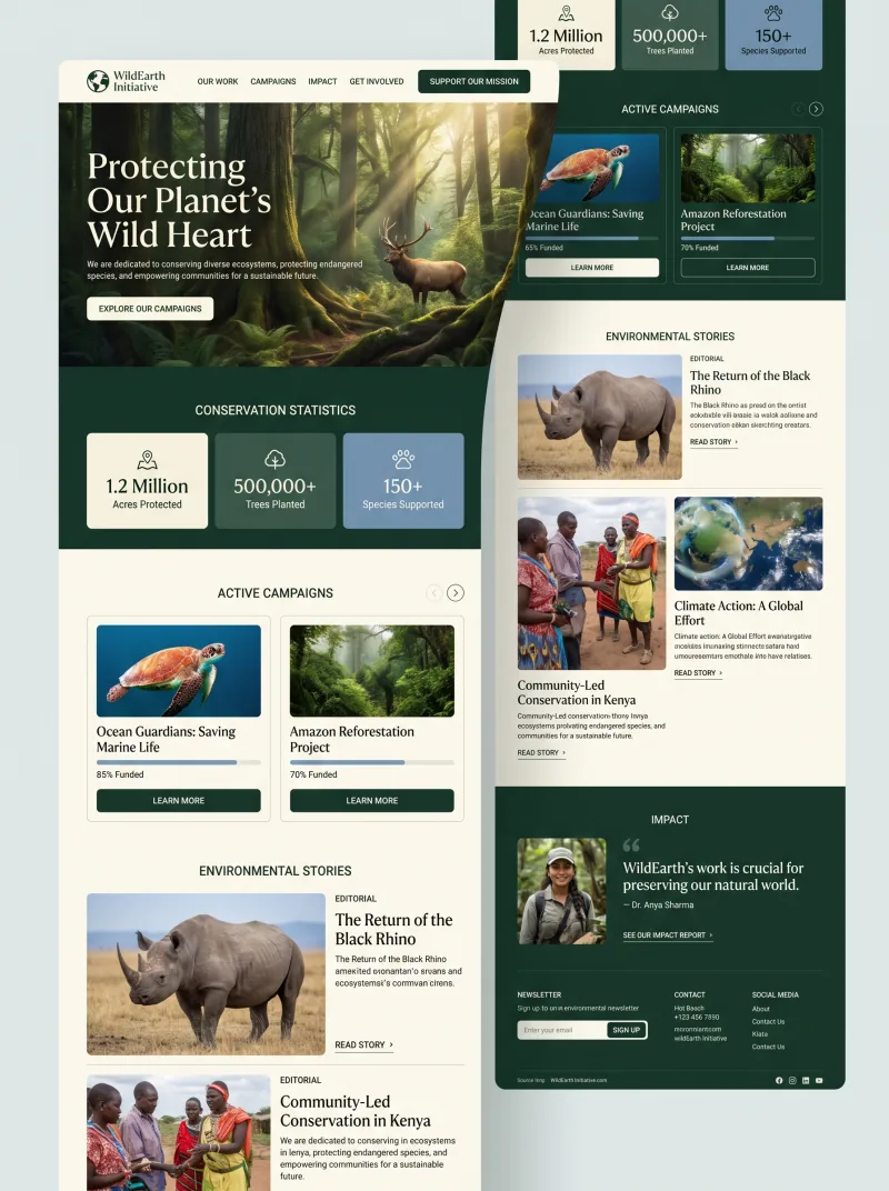 Nonprofit Website website preview