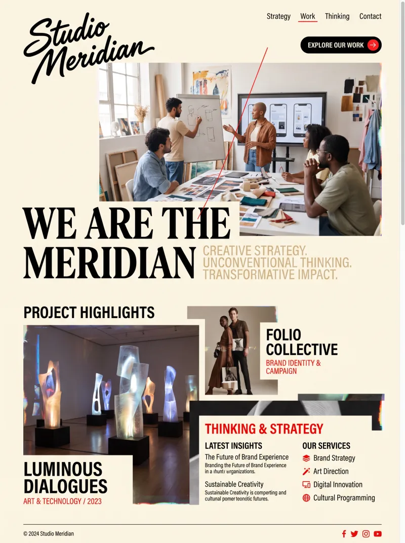 Professional Services Website website preview