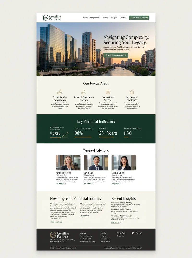 Professional Services Website website preview