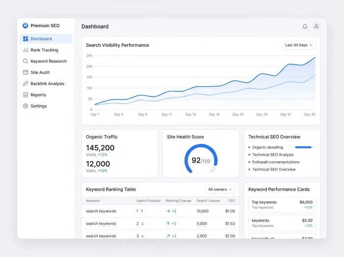 SEO tools integration